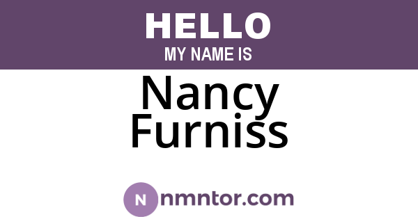 Nancy Furniss