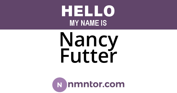 Nancy Futter