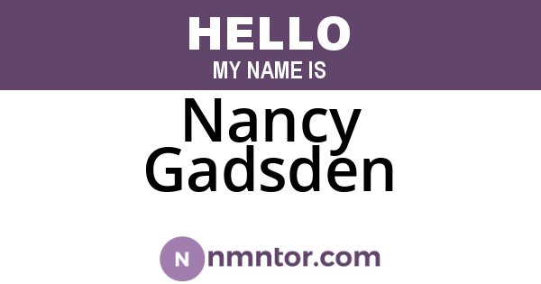 Nancy Gadsden