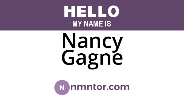 Nancy Gagne