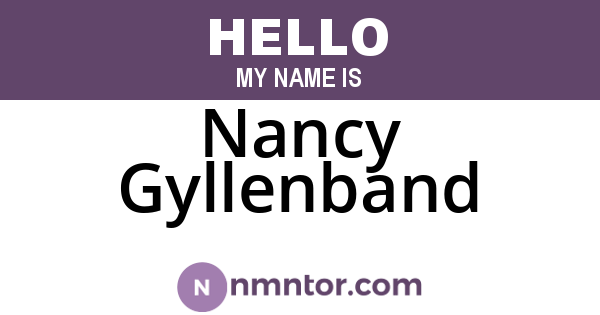 Nancy Gyllenband