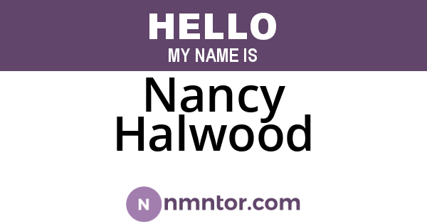 Nancy Halwood