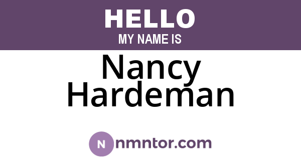 Nancy Hardeman