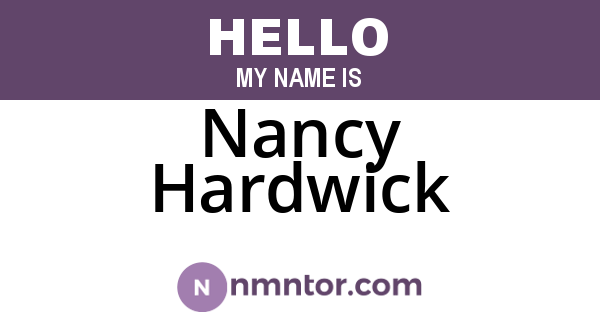 Nancy Hardwick
