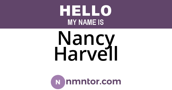 Nancy Harvell