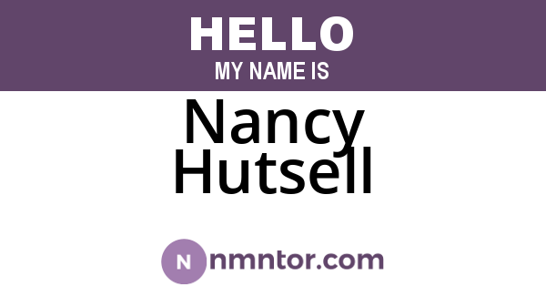 Nancy Hutsell