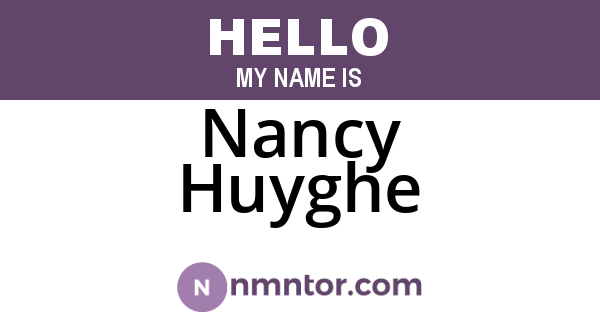 Nancy Huyghe
