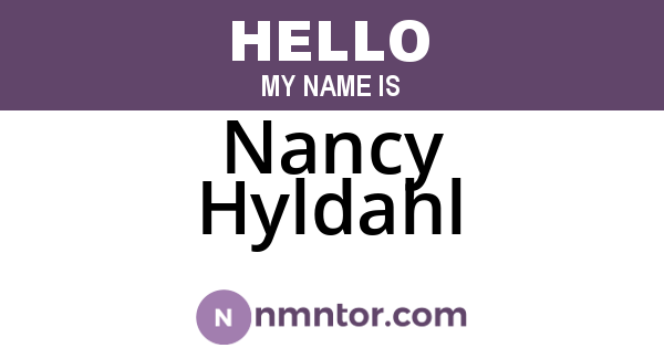 Nancy Hyldahl