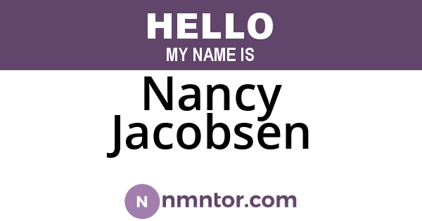 Nancy Jacobsen