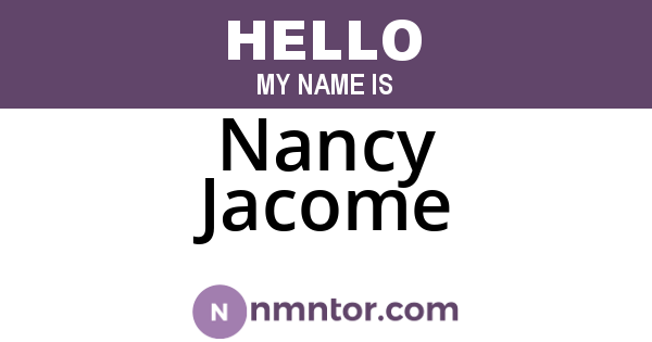 Nancy Jacome