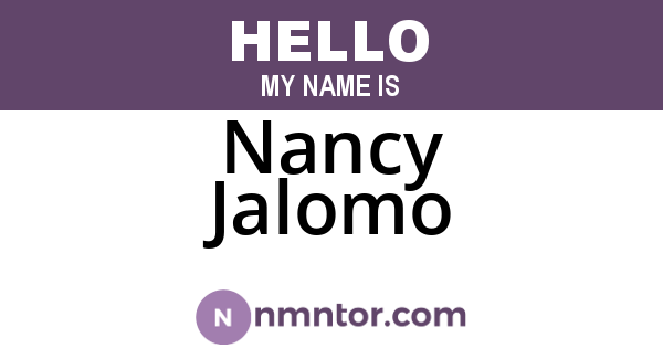 Nancy Jalomo