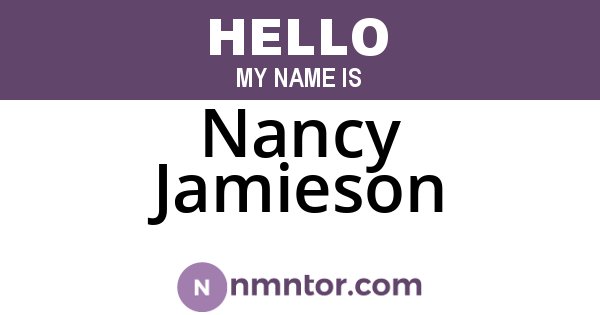 Nancy Jamieson