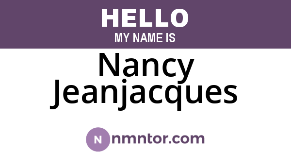 Nancy Jeanjacques