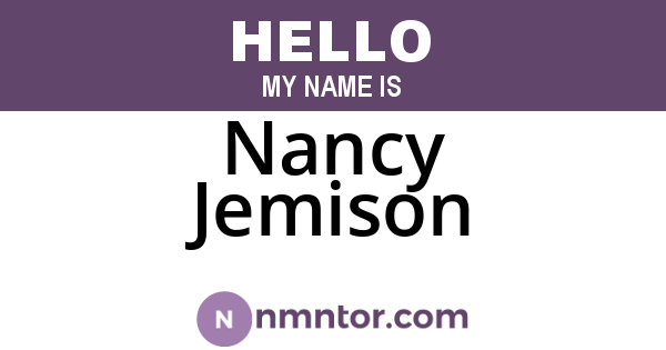 Nancy Jemison
