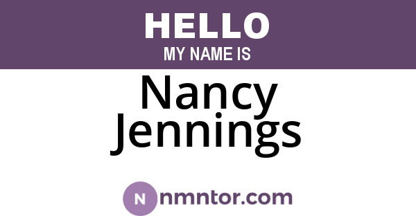 Nancy Jennings