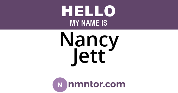 Nancy Jett