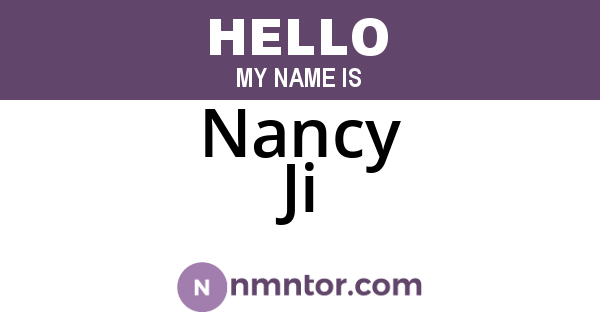 Nancy Ji