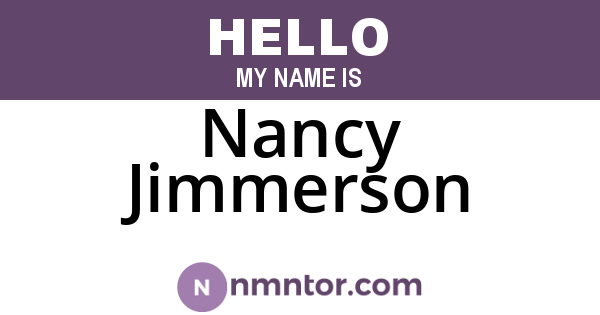 Nancy Jimmerson