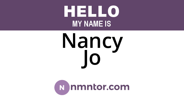 Nancy Jo