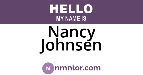 Nancy Johnsen