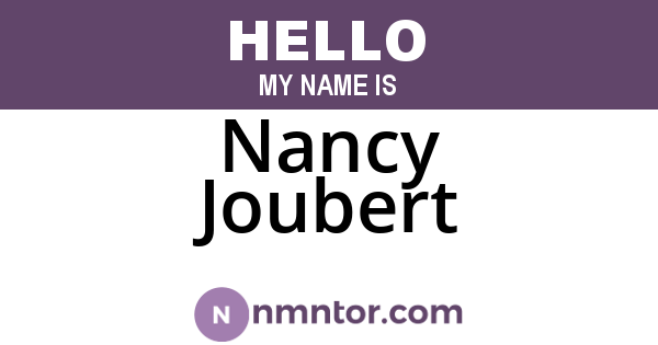Nancy Joubert