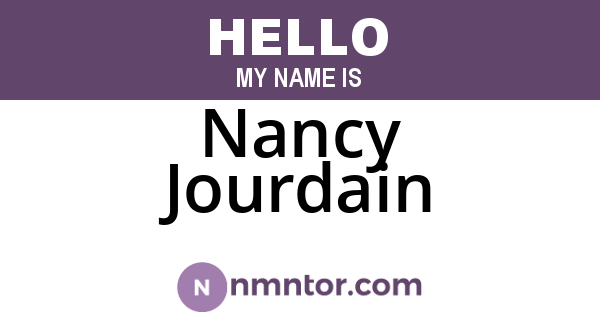Nancy Jourdain