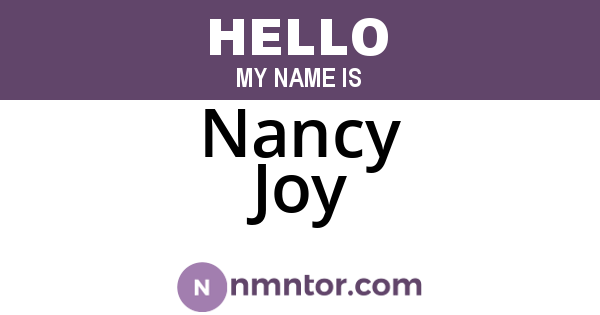 Nancy Joy