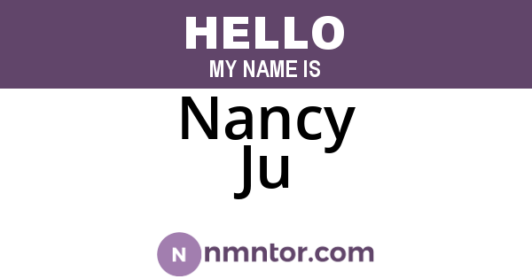 Nancy Ju