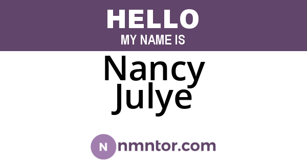 Nancy Julye