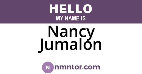 Nancy Jumalon