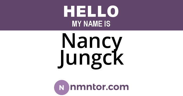 Nancy Jungck
