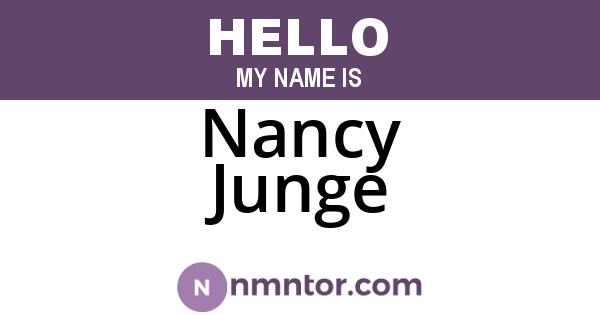 Nancy Junge