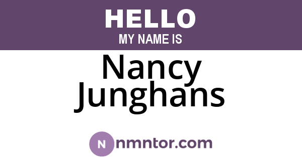 Nancy Junghans