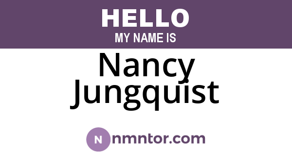 Nancy Jungquist