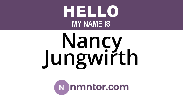 Nancy Jungwirth