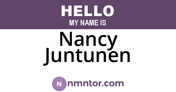 Nancy Juntunen