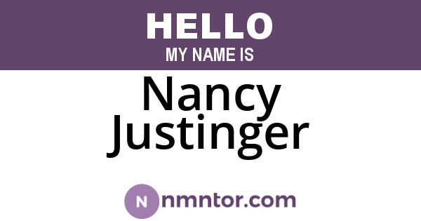 Nancy Justinger