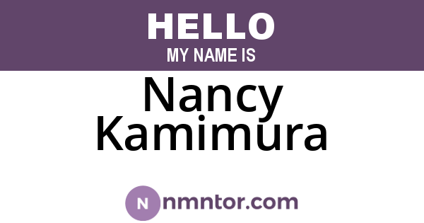 Nancy Kamimura