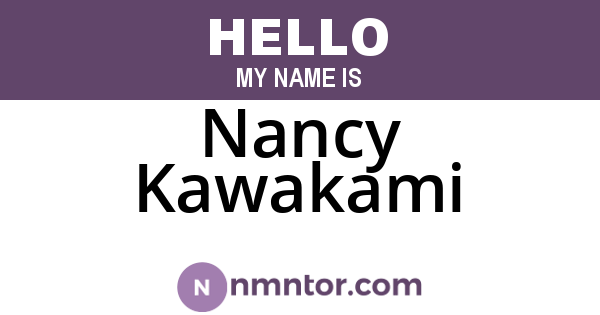 Nancy Kawakami
