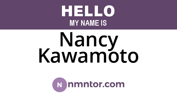 Nancy Kawamoto