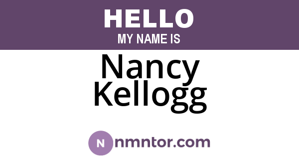 Nancy Kellogg
