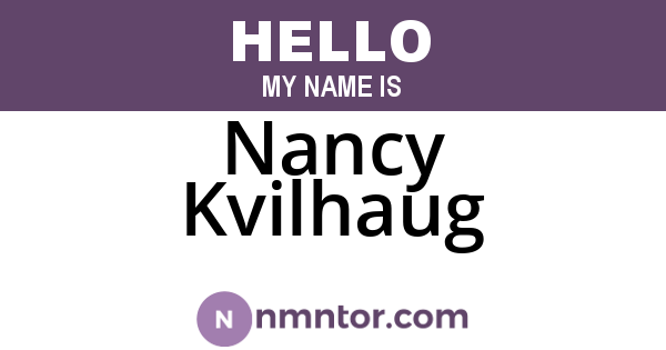 Nancy Kvilhaug