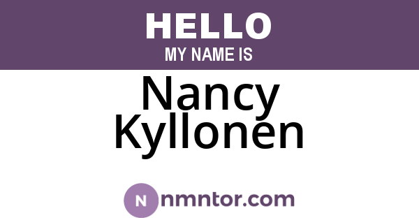 Nancy Kyllonen