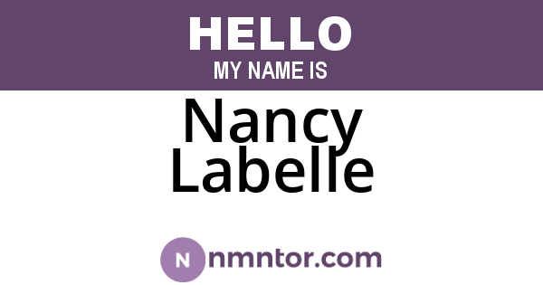 Nancy Labelle
