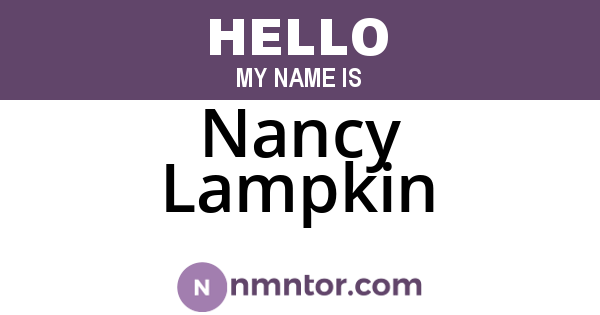 Nancy Lampkin