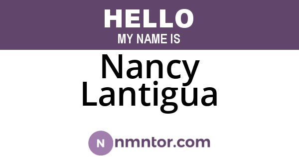 Nancy Lantigua