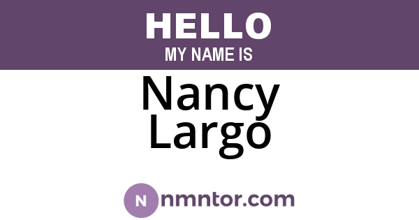 Nancy Largo