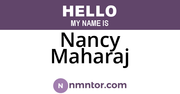 Nancy Maharaj