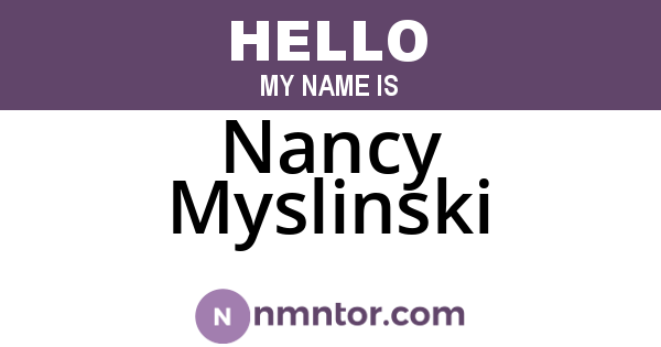 Nancy Myslinski