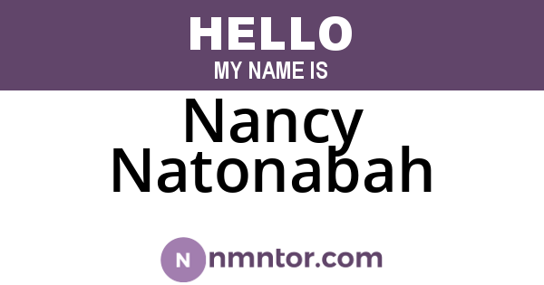 Nancy Natonabah
